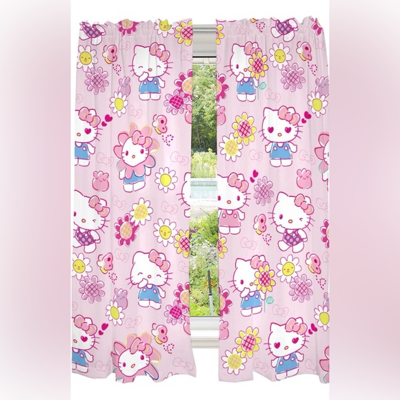 Hello Kitty Other - Hello kitty curtains 2 panels